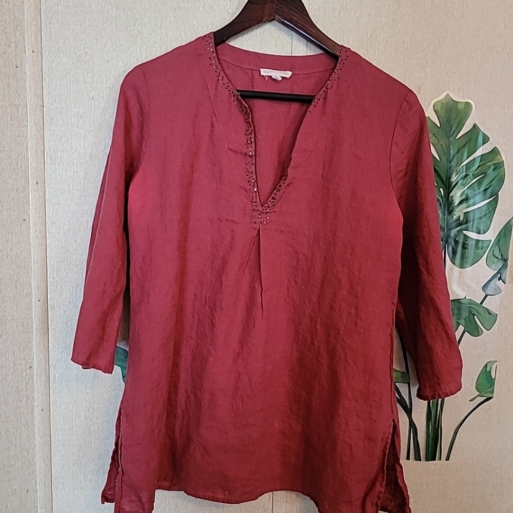 Eileen Fisher Irish Linen Blouse